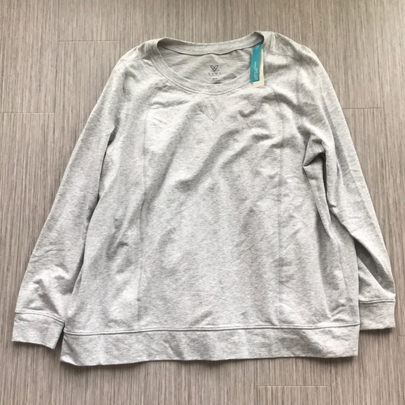 LB: Gray Sweater White Back - Picture 2 of 3